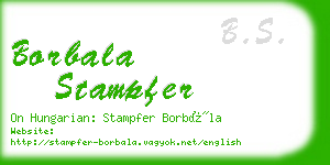 borbala stampfer business card